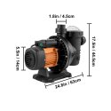1200W - 1.6HP Solar Pool Pump Carisol OEM - 72Vdc-150Voc- MH62